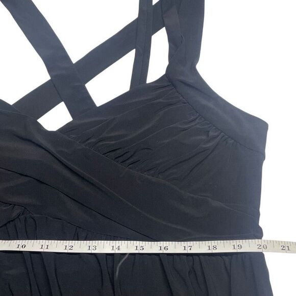 Torrid Black Strappy Back Crisscross Babydoll Dress - Picture 6 of 7